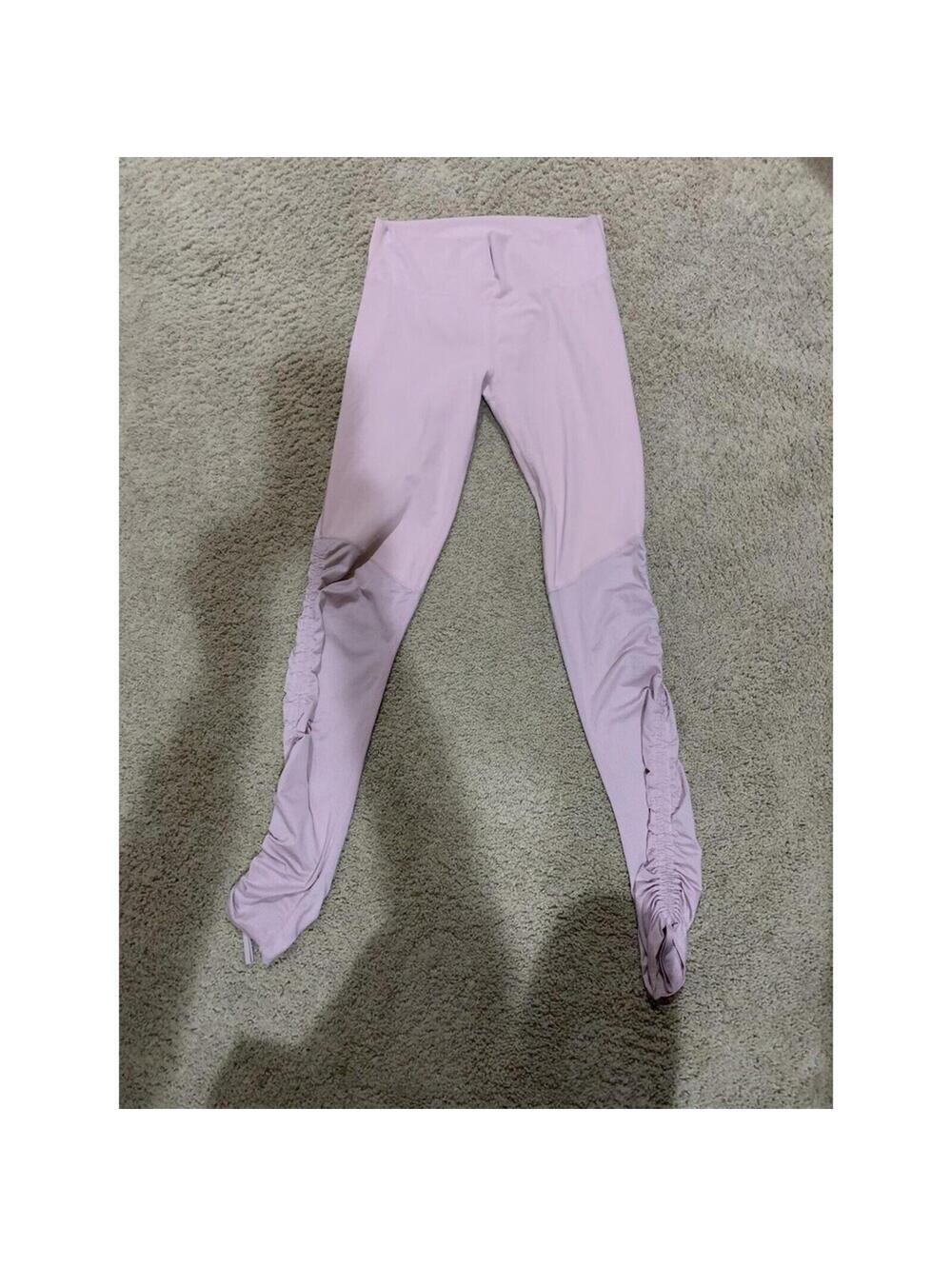 Fabletics Cashel Foldover Pureluxe Full Length Leggings Pink Women's Size L